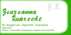 zsuzsanna ruprecht business card